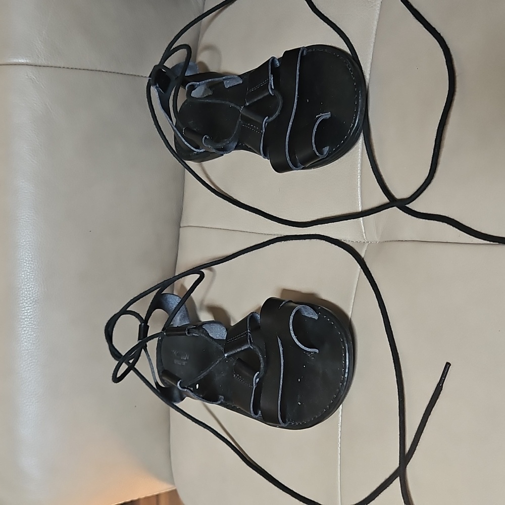 Mossimo Supply Co. Black Strappy Sandals